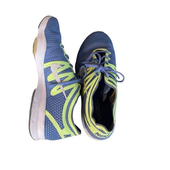 Nike Womens Blue Herringbone Lace Up Air Zoom Fit 2 Training Shoe Size 8 - Picture 5 of 8